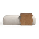 Spencer 54" Performance Basketweave Ottoman with Bridge Table