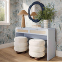 Patty 48" Rattan 2-Drawer Console Desk