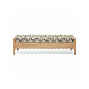 Thelma 56" Leopard Performance Jacquard Fabric Bench