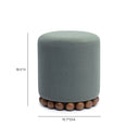 Dex Performance Vegan Mohair Ottoman