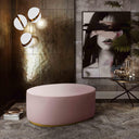 Scarlett Performance Velvet Oval Ottoman