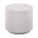 Terrazzo Light Speckled Concrete Round Side Table