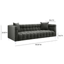 Bea 90.6" Performance Velvet Tufted Sofa