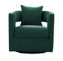 Kennedy Performance Velvet Swivel Accent Chair