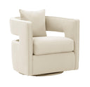 Kennedy Performance Velvet Swivel Accent Chair