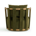 Paolo Upcycled Contract-Grade Fabric Swivel Accent Chair