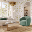 Jordan Performance Velvet Swivel Accent Chair