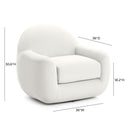 Tiago Performance Velvet Swivel Accent Chair