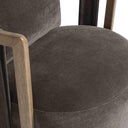 Paolo Upcycled Contract-Grade Fabric Swivel Accent Chair