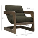 Palma Contract-Grade Textured Weave Fabric Accent Chair