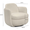 Wolfie Performance Chenille Swivel Accent Chair