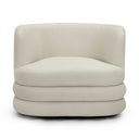 Astor Performance Faux Mohair Swivel Hotel Lounge Chair
