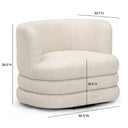 Astor Heavy Performance Boucle Swivel Hotel Lounge Chair
