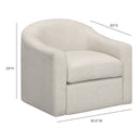Thao Contract-Grade Basketweave Fabric Swivel Accent Chair