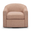 Thao Contract-Grade Basketweave Fabric Swivel Accent Chair