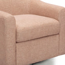 Thao Contract-Grade Basketweave Fabric Swivel Accent Chair