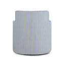 Passe Striped Linen Swivel Accent Chair