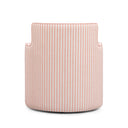 Passe Striped Linen Swivel Accent Chair