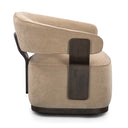 Madison Linen Performance Chenille Swivel Accent Chair