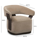 Madison Linen Performance Chenille Swivel Accent Chair