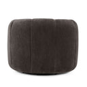 Jasmine Upcycled Contract-Grade Basketweave Fabric Swivel Accent Chair
