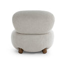 Pucker Warm Grey Performance Boucle Accent Chair