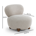Pucker Warm Grey Performance Boucle Accent Chair