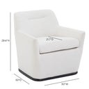 Mado Swivel Accent Chair by TOV Furniture, view 7