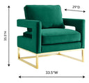 Avery Performance Velvet Accent Chair