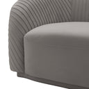 Yara 90.6" Pleated Performance Velvet Sofa
