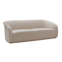 Yara 90.6" Pleated Performance Velvet Sofa