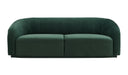 Yara 90.6" Pleated Performance Velvet Sofa