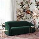Yara 90.6" Pleated Performance Velvet Sofa