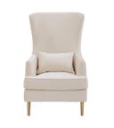 Alina Performance Velvet Tall Tufted Back Chair by TOV Furniture, view 3