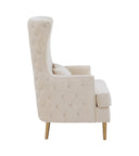 Alina Performance Velvet Tall Tufted Back Chair by TOV Furniture, view 4