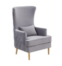 Alina Performance Velvet Tall Tufted Back Chair by TOV Furniture, view 8