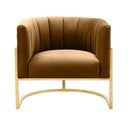 Magnolia Performance Velvet Accent Chair - Gold Base