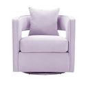 Kennedy Performance Velvet Swivel Accent Chair
