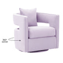 Kennedy Performance Velvet Swivel Accent Chair