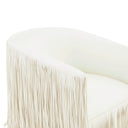 Shag Me Performance Vegan Leather Swivel Accent Chair