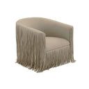 Shag Me Performance Vegan Leather Swivel Accent Chair