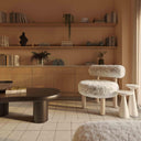 Carmel Contract-Grade Vegan Shearling Accent Chair