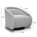 Rory Performance Boucle Swivel Accent Chair