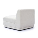Perry Cream Performance Chenille Modular Armless Chair