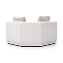Perry Cream Performance Chenille Modular Wedge Corner Chair