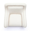 Charli Cream Performance Basketweave Chenille Swivel Chair