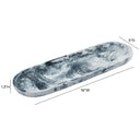 Mera Black & White Long Resin Serving Platter