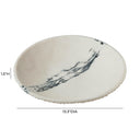 Ikani  Black & White Resin Serving Plate