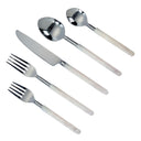 Frose Silver Stainless Steel Flatware - Set of 5 Pieces - Service For 1