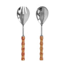 Bamboozled Stainless Steel Salad Serving Spoons - Set of 2